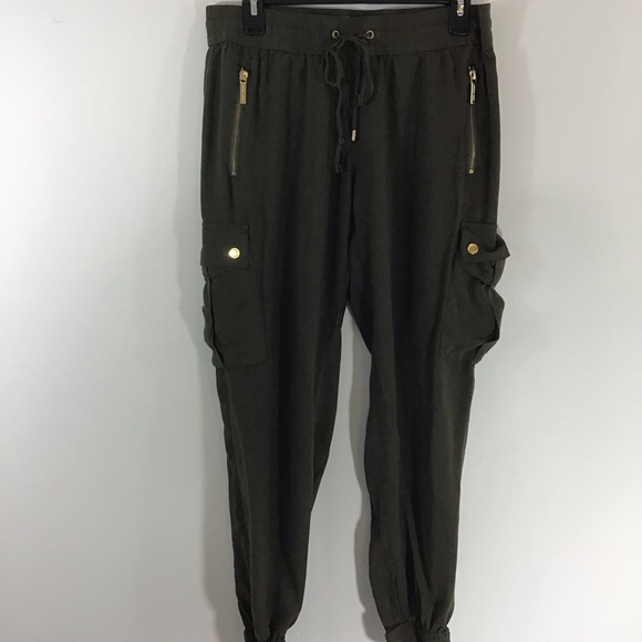 michael kors pants womens olive
